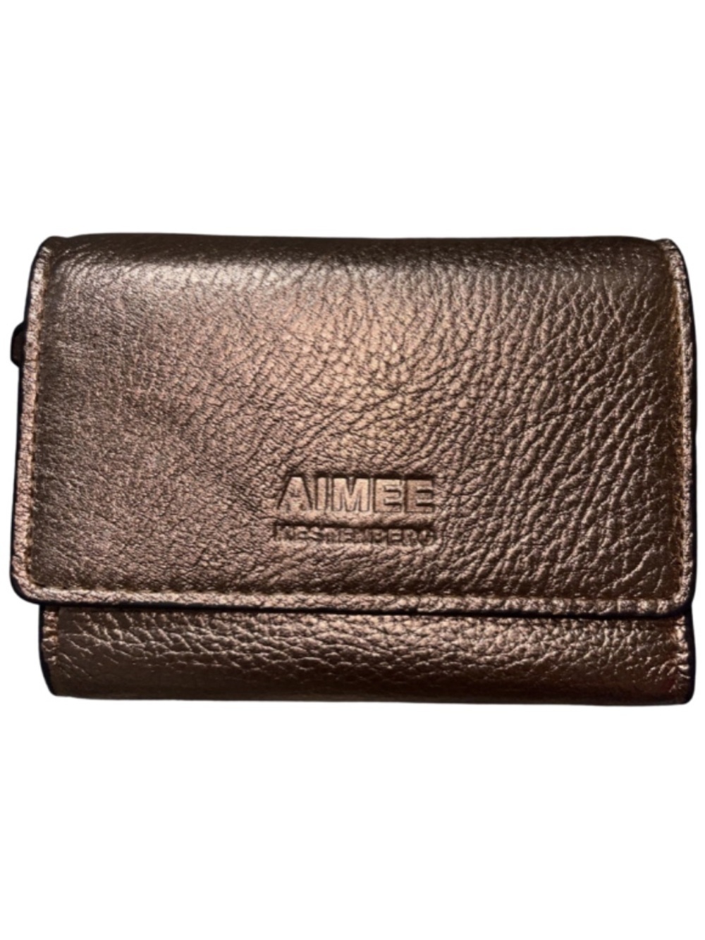 NWOT Aimee Kestenberg Madrid Pebbled Leather French Wallet – Bronze